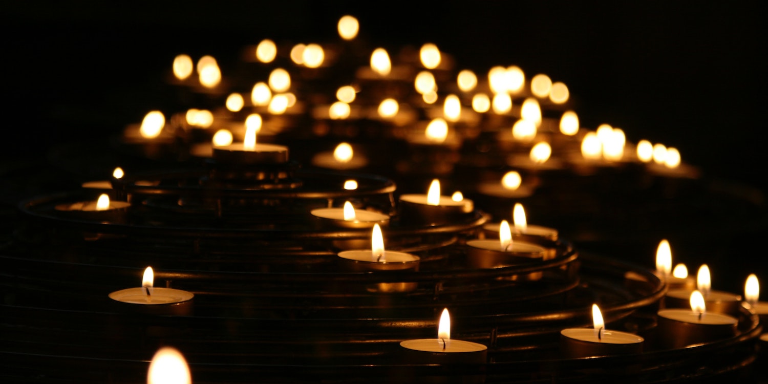 many candles at night