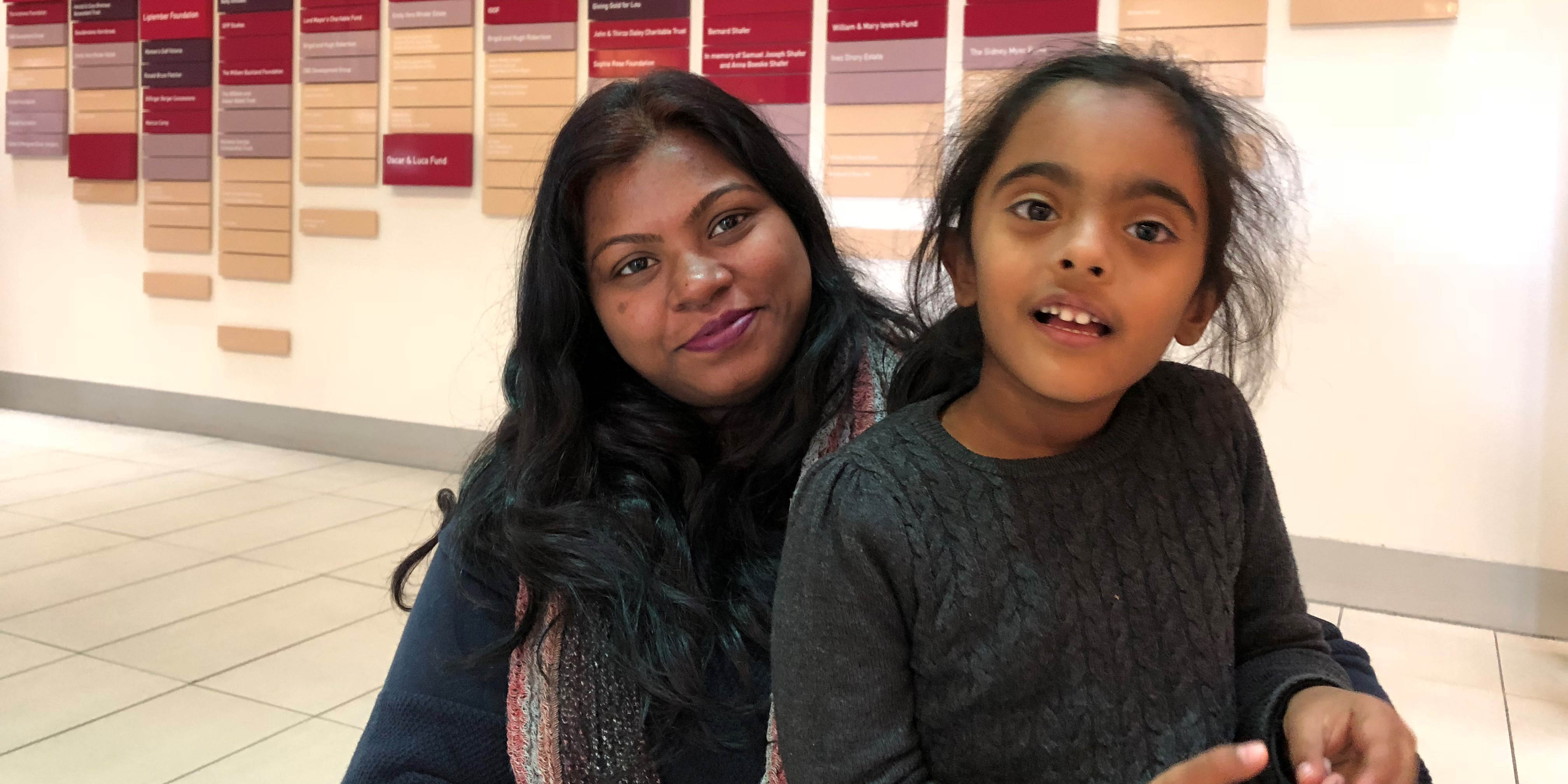 Mum Kavita experienced six miscarriages before having her daughter Aradhana early at 28 weeks. She had the cervical stitch procedure after Aradhana's birth and is now almost 28 weeks pregnant with another baby girl.