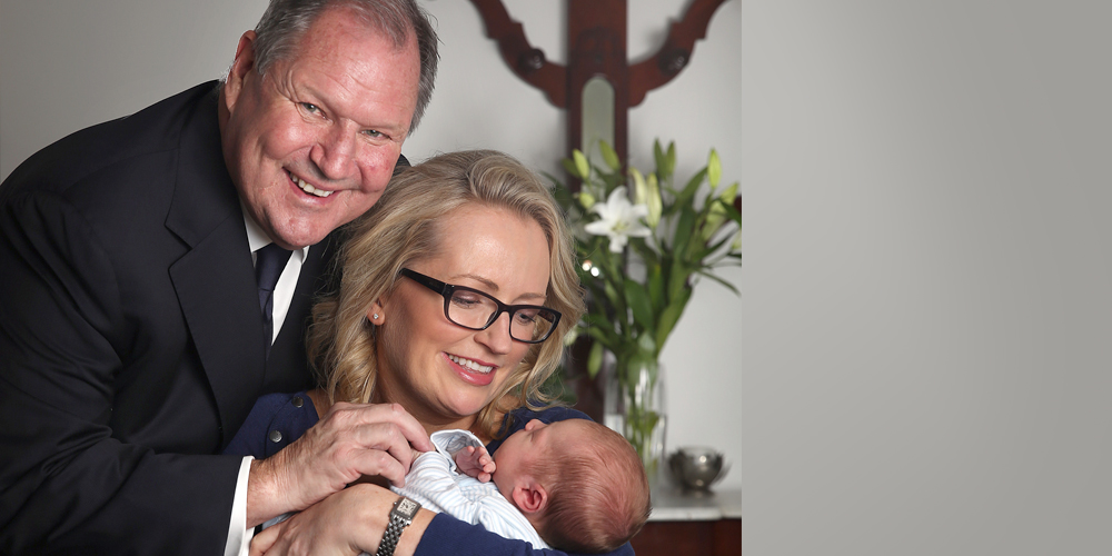 Robert Doyle, Emma Page Campbell and baby Henry