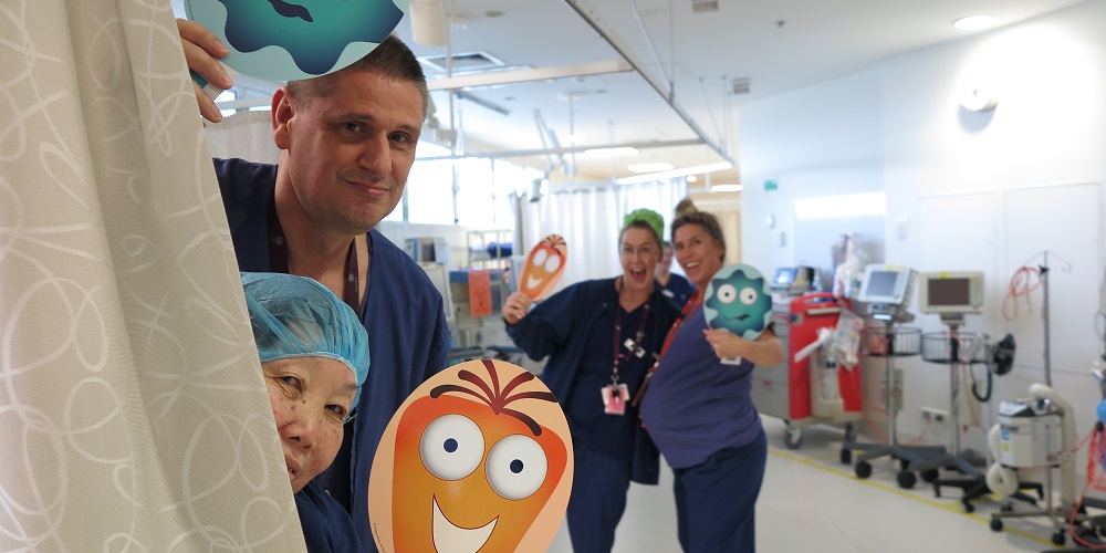 Surgical nurses at the Women's taking part in the Happy People pilot program