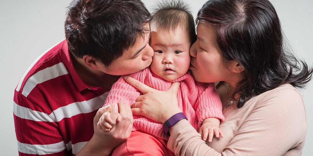 Louisa and Joseph Chan and baby Samantha