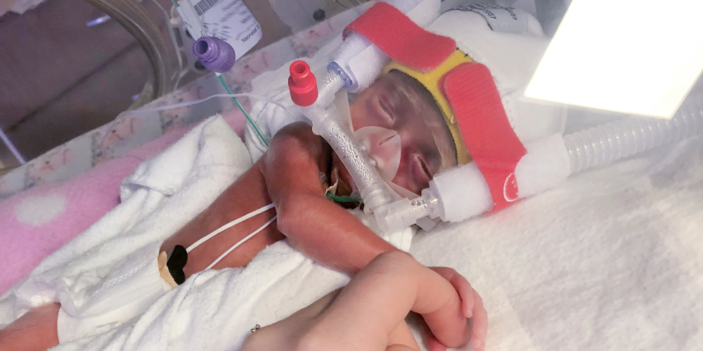 Baby Ivy at the Women's NICU