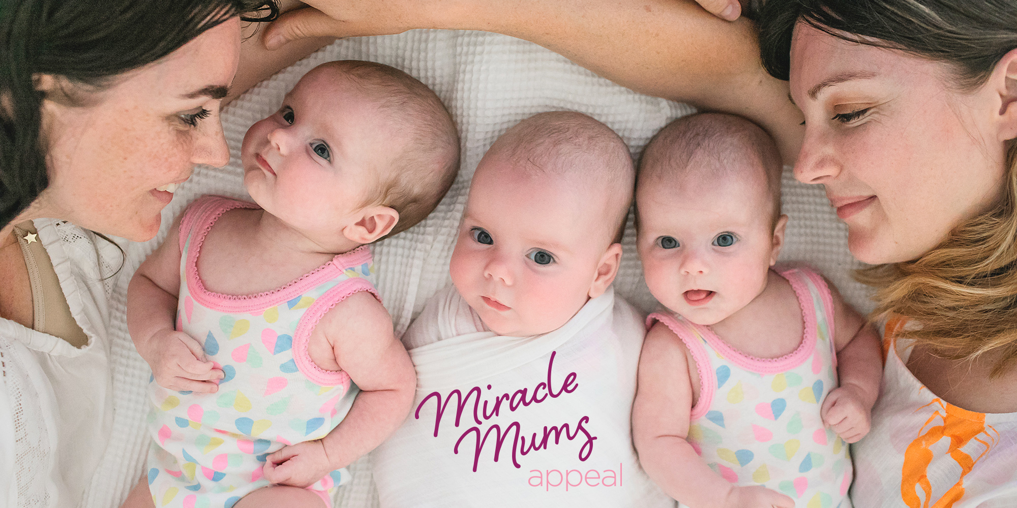 Andrea, sister Michelle and her triplet girls