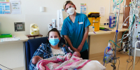 NICU nurse and Care Manager Ash Scoular was awarded for skills gained in family centred nursing care to neonates.