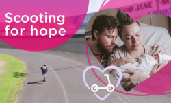 Rob Saunders will attempt to break the Guinness World Record for the longest distance travelled on a kick scooter in 24 hours. 